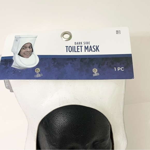 Dark Side Toilet Mask Halloween Costume - Picture 2 of 16